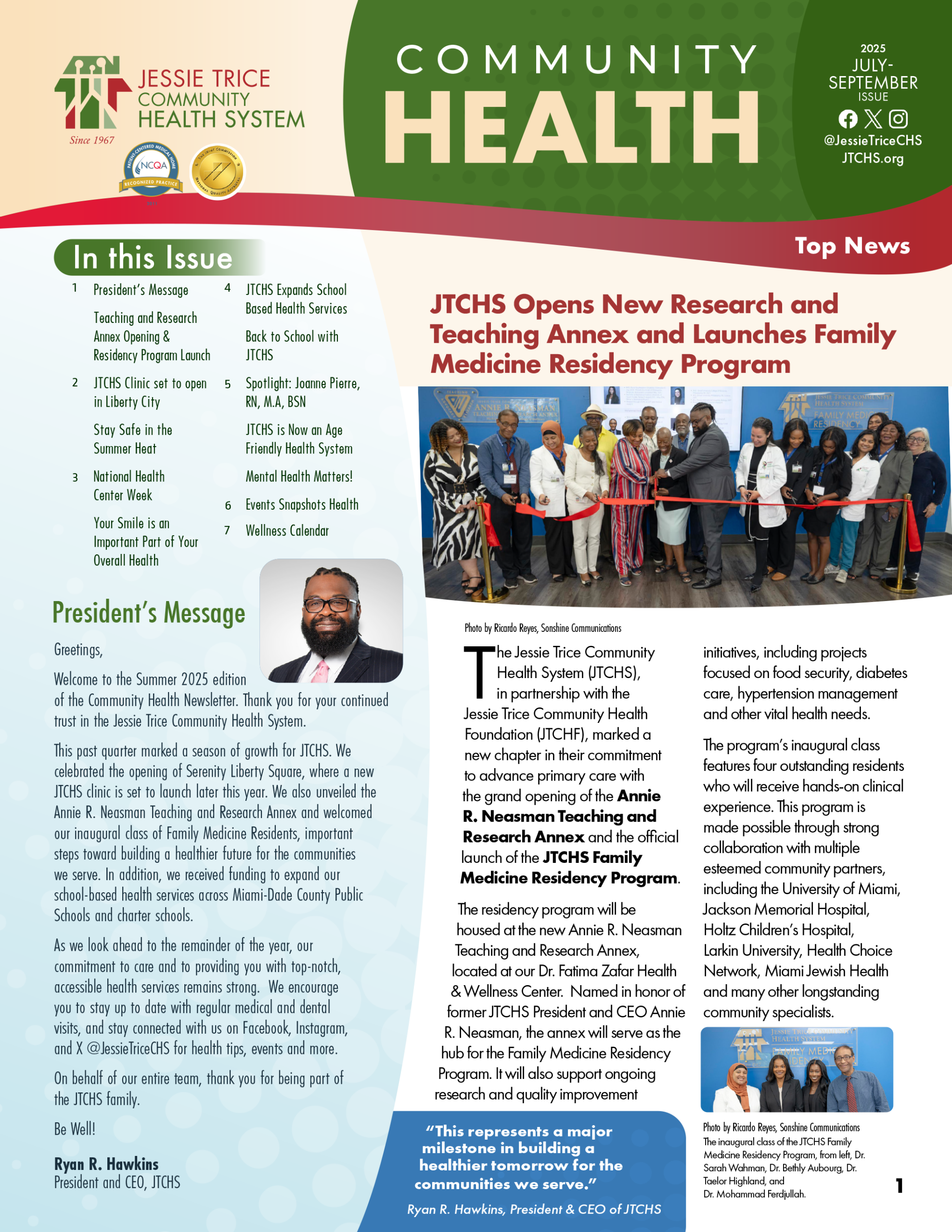 JTCHS July – September Newsletter 2025